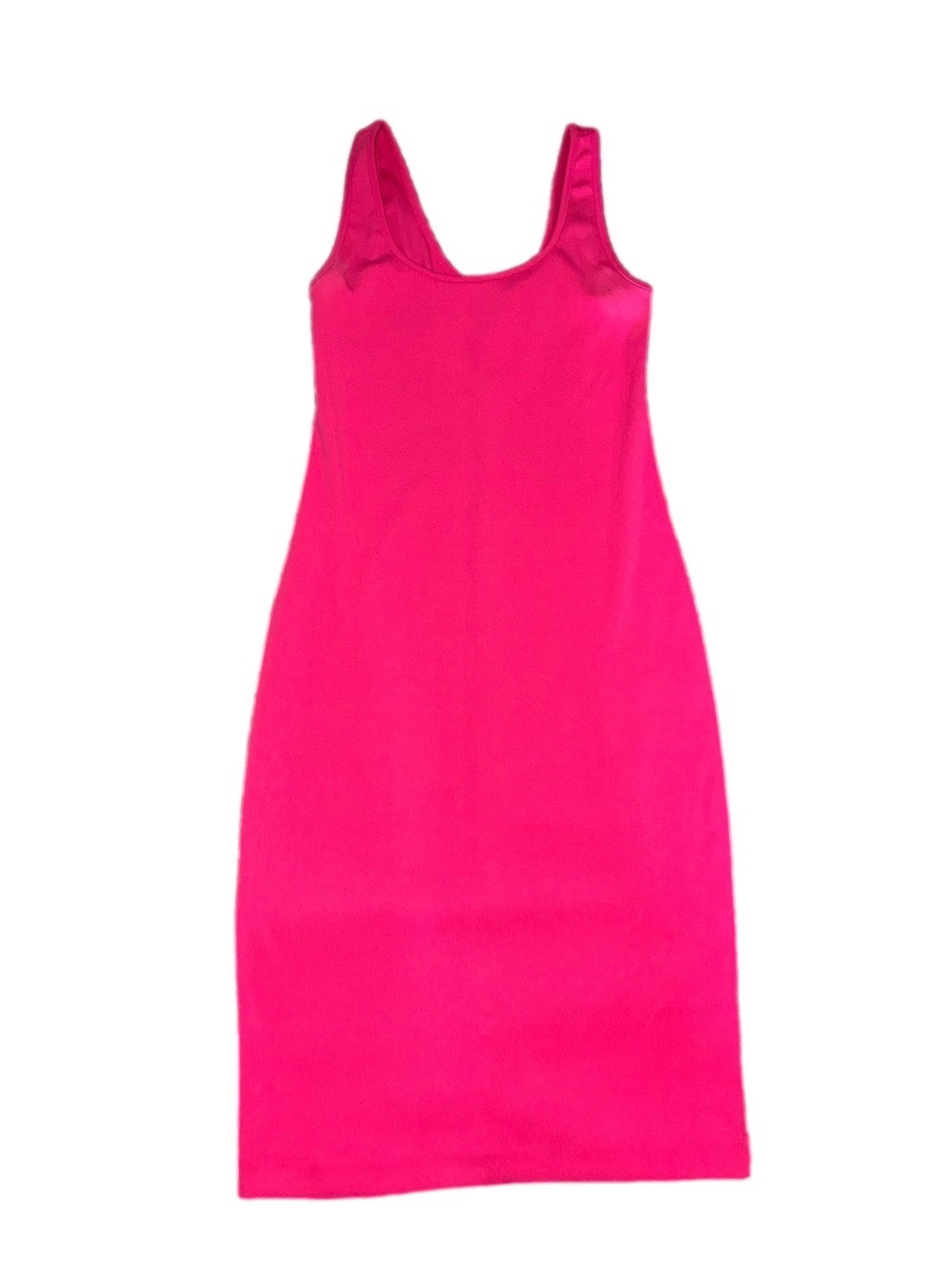 Express x karla Vibrant Hot Pink Bodycon Midi Dress